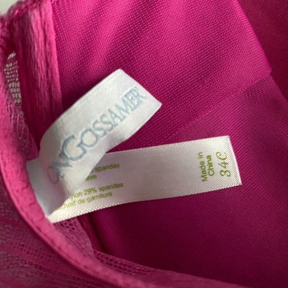 34C OnGossamer Lace Bra (like new) - Picture 3 of 3